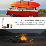 IPRee 3.5-4.5L/min Outdoor Camping Shower Portable Electric Shower Pump IPX7 with LED Light for Camping Backpacking Beach Pet Watering