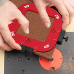 Aluminum Corner Template Set for Router Table Arc Cutting R10-R15-R20-R25 R30-R35-R40-R50 Woodworking Tools High Precise