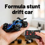 LinkMejor Q239 RTR 1/40 2.4G 2WD Mini RC Car Formula Racing Stunt Remote Control Drift LED Light 360° Rotation Desktop Portable Vehicles Models Toys