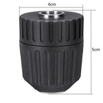 14PCS Electric Impact Wrench Hex Socket Adapter Kit Drill Chuck Drive Adapter Set Metal Silver Black High Hardness Versatile Specs Wide Compatibility