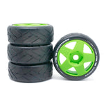 4PCS 1/8 Rally Drift On-Road Tires Wheels 17mm Hex for ARRMA INFRACTION LIMITLESS FELONY F1 ZD RC Car Vehicles Model Parts