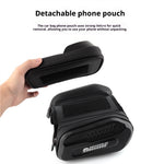 LinkMejor Bike Top Tube Bag Touchscreen 6.5'' Phone Holder Case Waterproof Reflective Large Capacity Front Beam Bag for MTB
