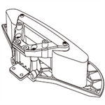 LinkMejor 14303 1/14 RC Car Original Parts Front Bumper Assembly 14110L3 Rear Bumper Assembly