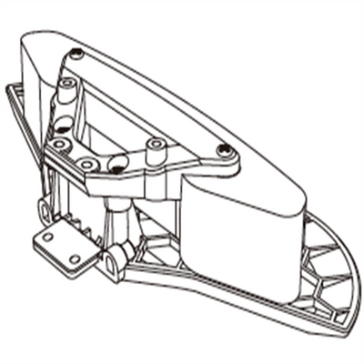 LinkMejor 14303 1/14 RC Car Original Parts Front Bumper Assembly 14110L3 Rear Bumper Assembly