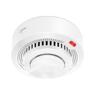 Zigbe Smart Smoke Detector 20-30m² Coverage High-Sensitivity Alarm 85dB Loud Audio Visual Warning Voice Control Mobile Real-Time Alert Long-Life Battery Wireless Smoke Sensor for Home Office