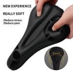 LinkMejor Soft High Elastic Silicone Anti-slip Bicycle Saddle Thickened Shock Absorption Waterproof Bike Cover Cushion for Outdoor MTB Riding