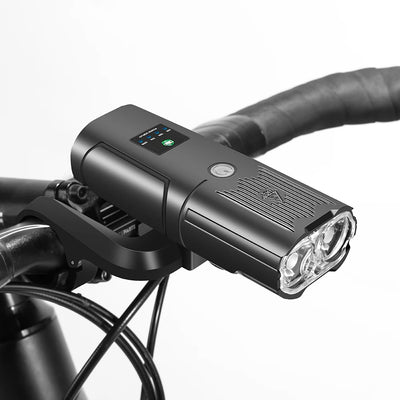 Bikight Smart Bike Headlight 6000 Lumens Big Floodlight 10000mAh Battery Power Bank Waterproof Auto-light adjustment Front Light for MTB Road Cycling