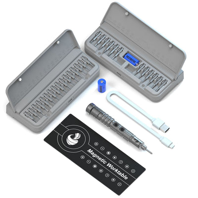 CreationSpace CS0603A Mini Electric Screwdriver Set Rechargeable Lithium Technology 3 Adjustable Speed 200rpm Torque Precision Tool