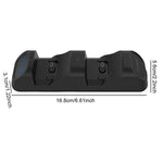 Dual Controller Charging Station Compatible for PS5 Xbox Series S X Switch Pro with LED Display Fast Charging Feature