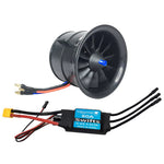 Hobbyocean 70mm 12-Blades EDF Electric Ducted Fan Unit With 4S 3400KV 5S 2700KV 6S 2300KV Brushless Motor 80A ESC for RC Airplane Jet