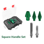 Wood Splitter Drill Bit Carbon Steel High Frequency Cutting Spiral Design Fits Electric Hammer Round Square Handle Tree Stump Removal Firewood Splitting