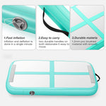 WaveRite 100x60x10cm AirBlock Inflatable Gymnastics Mat Gym Block Tumbling Block Training Block Training Mat Sports Block Gym Block with Pump
