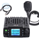LinkMejor TH8600 Mini Dual Band Mobile Radio IP67 Waterproof 25W VHF UHF Transceiver with Color LCD Display 200 Channels High Power Portable Communication Device